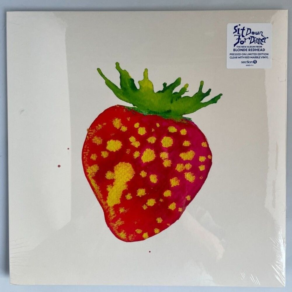 Blonde Redhead – Sit Down For Dinner – Clear with Red Marble Vinyl Record, New